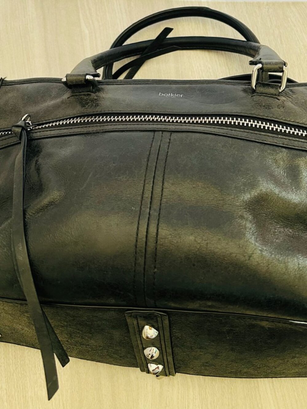 Botkier Leather Trigger Tote in Black - Picture 6 of 9